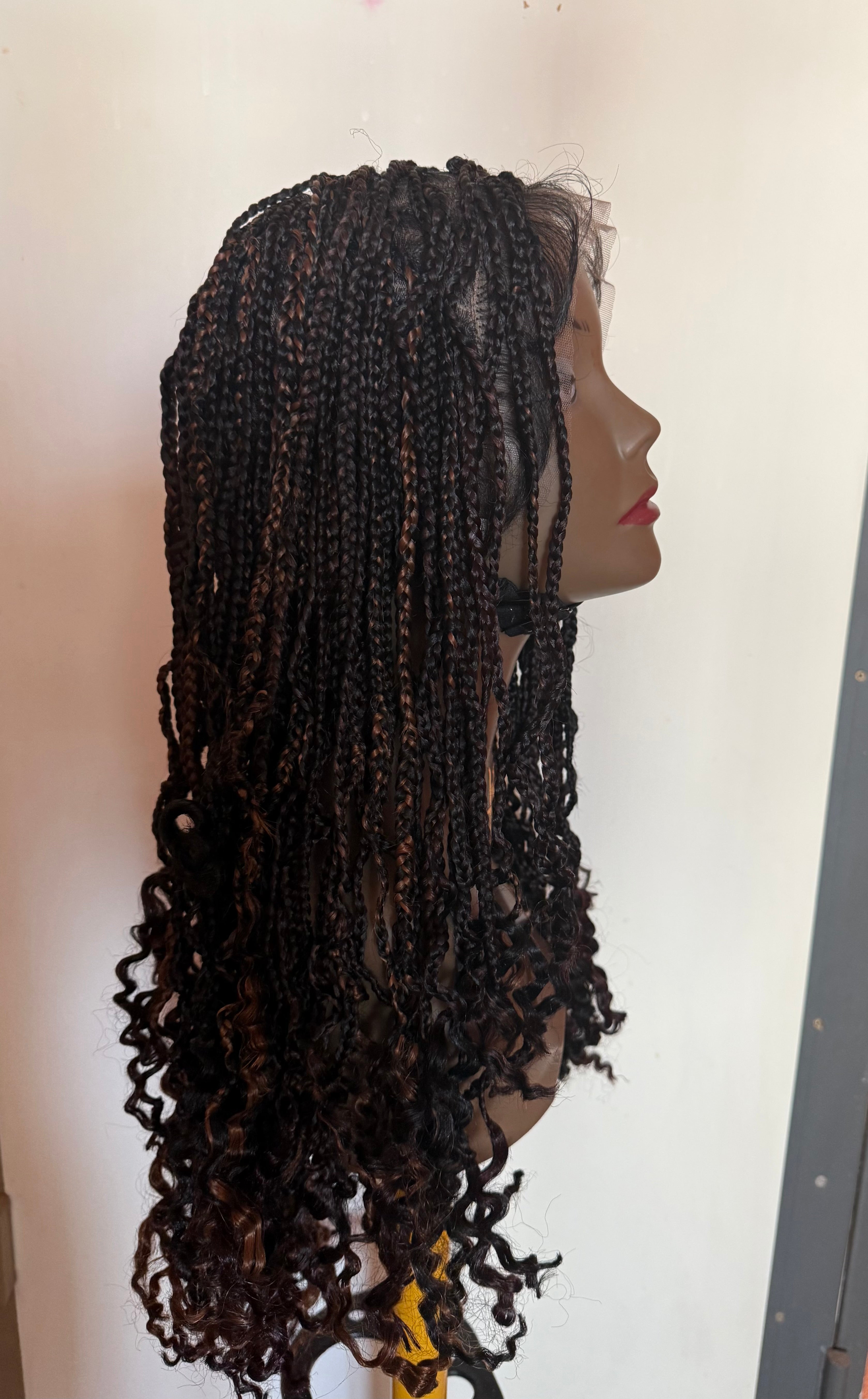 Perruque full lace wig tressée box braid avec baby hair - Brenda
