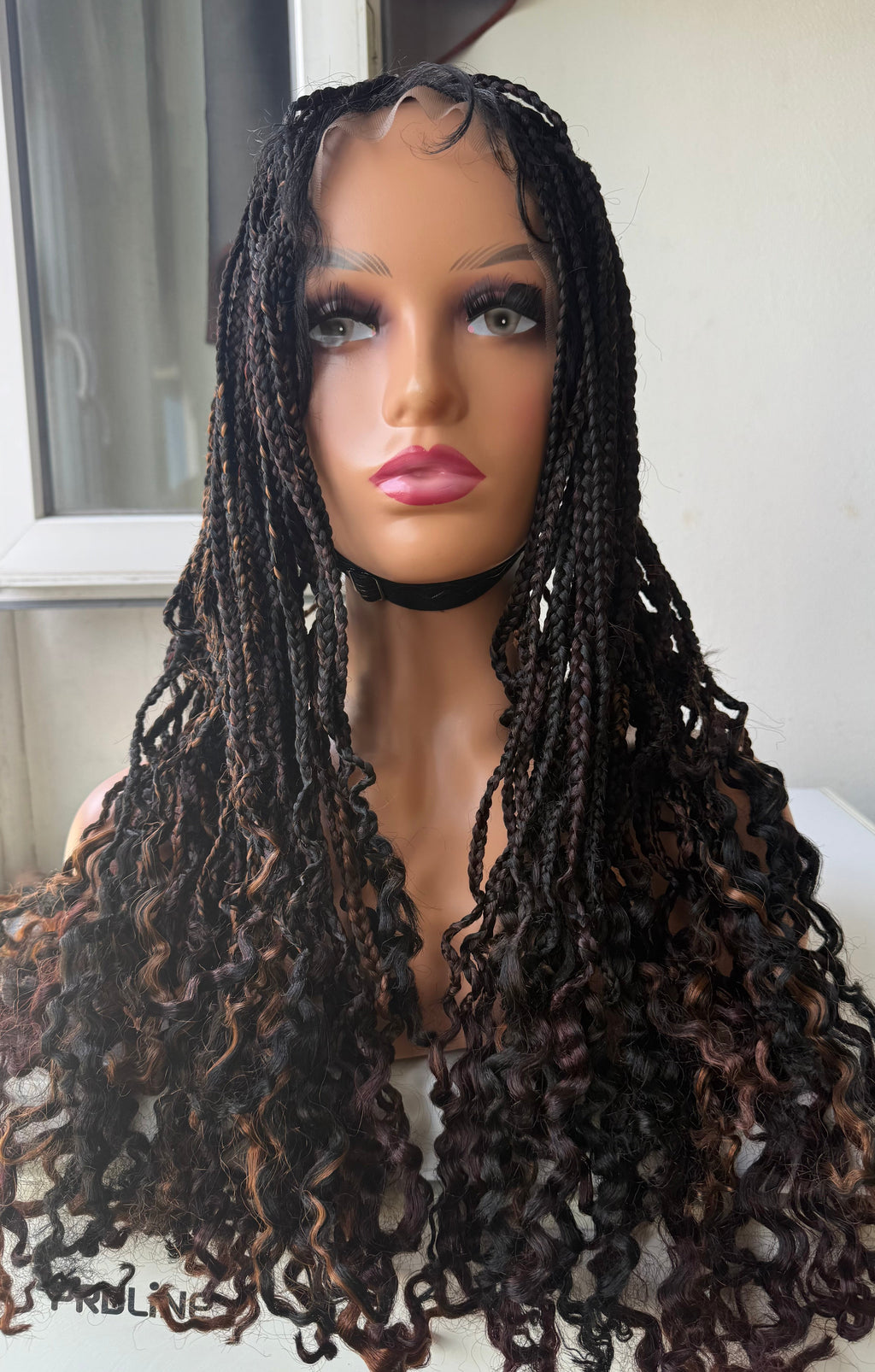 Perruque full lace wig tressée box braid avec baby hair - Brenda