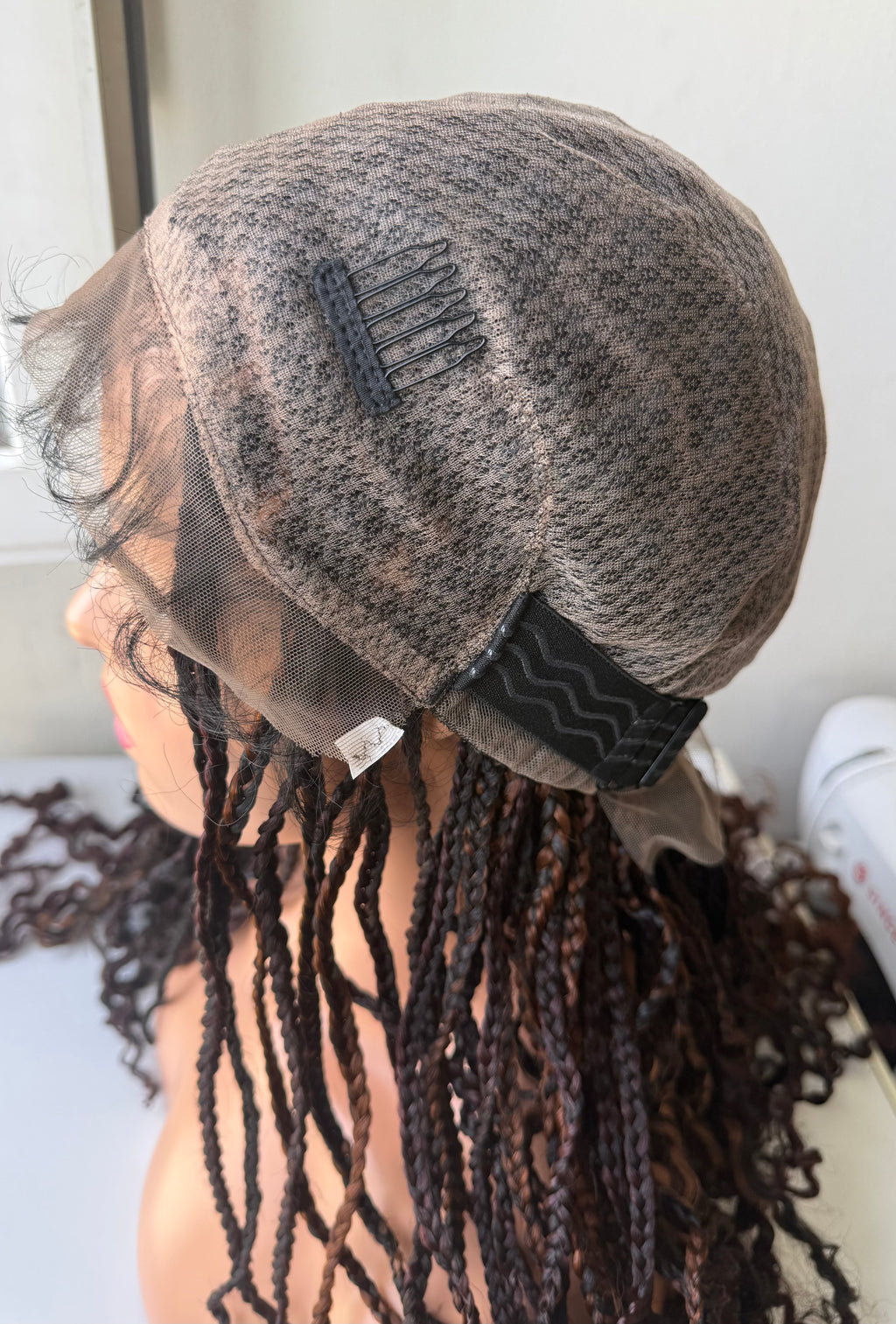 Perruque full lace wig tressée box braid avec baby hair - Brenda