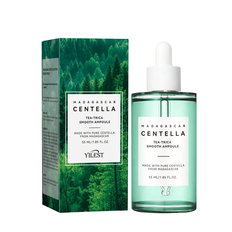 Madagascar Centella Asiatica Serum 55ml - Sensitive skin soothing formula with acne fighting，deep moisturizing benefits for face
