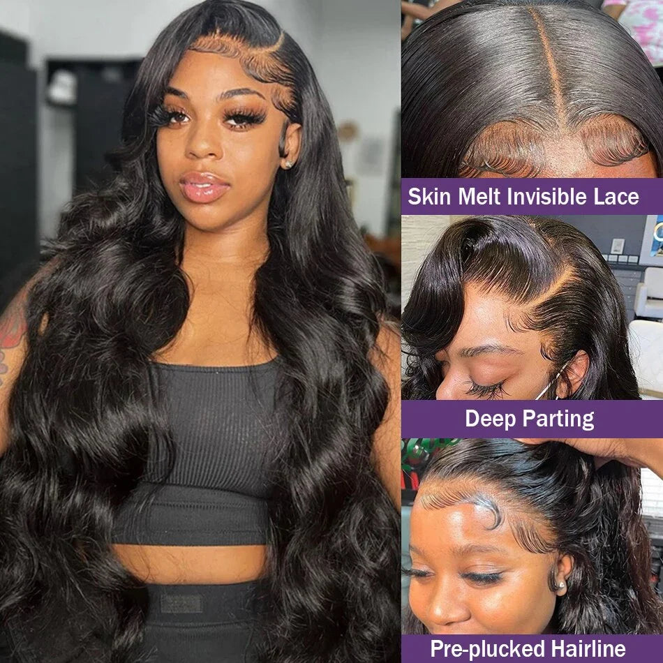 Wiggogo Body Wave Human Hair Wigs 30 40 Inch